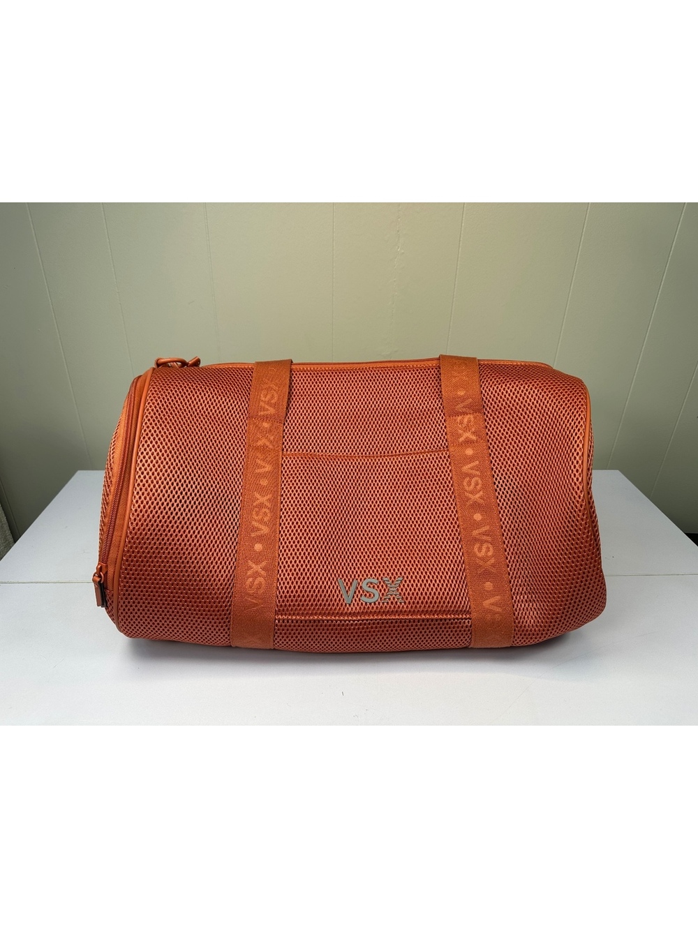 Victoria’s Secret VSX Mesh Duffle Gym Bag Burnt Orange 11264729 Travel
